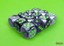 D6 16mm 12-Dice Block CHX26645 - Gemini Black-Grey/Green